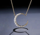 Moon Crescent Necklace | Gold, Silver & Rose Gold | Zoha Los Angeles"