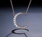 Moon Crescent Necklace | Gold, Silver & Rose Gold | Zoha Los Angeles"