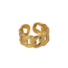 Cuban link adjustable ring Neena Ring