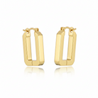 Rectangular Huggie Hoops