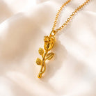 Alisha Rose Necklace – 18k Gold Plated Rose Pendant | Zoha Los Angeles