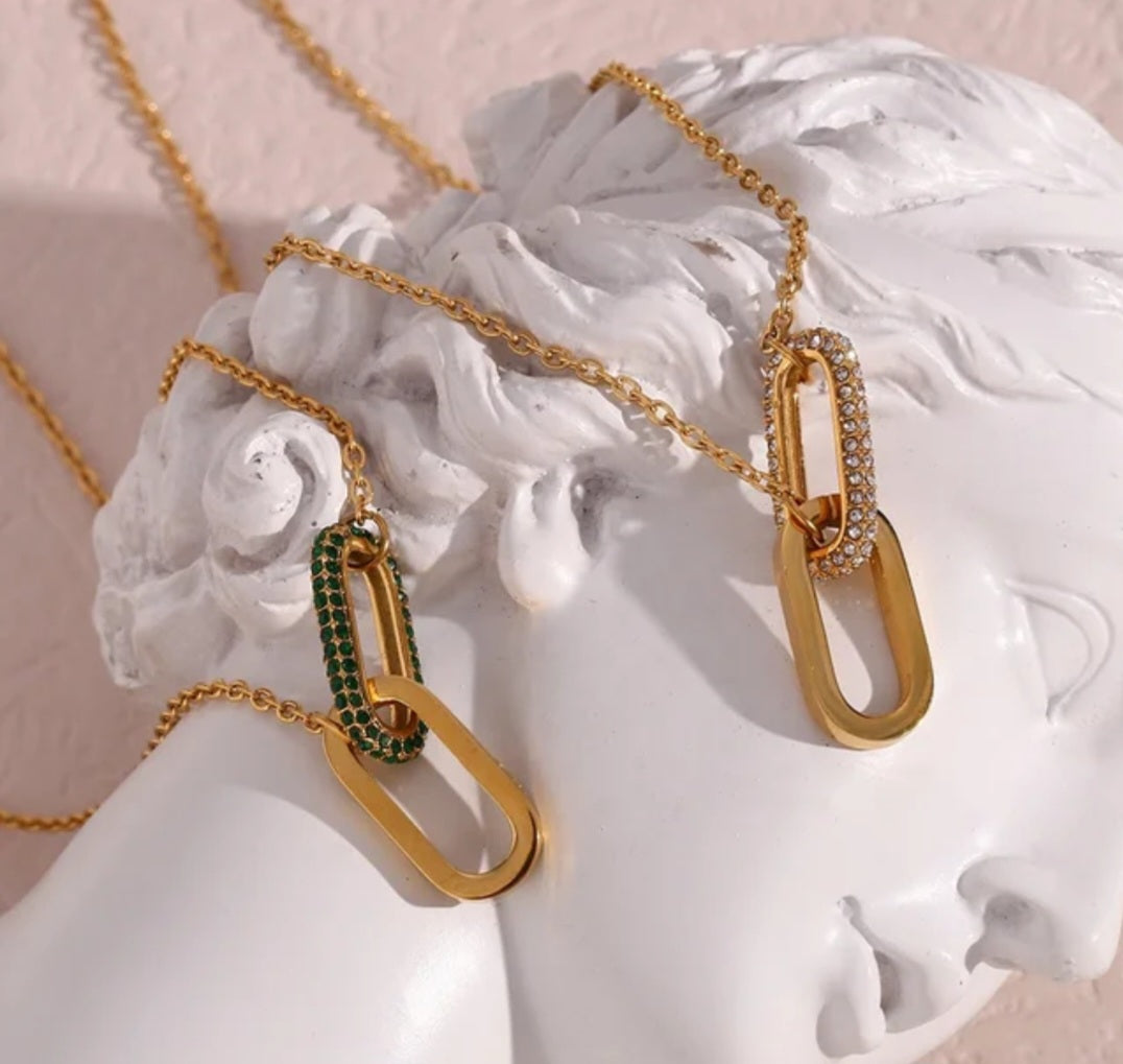 AMARA Hoop Pendant Necklace - Zoha Los Angeles