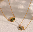 YUSRA Evil Eye Necklace 18k gold plated