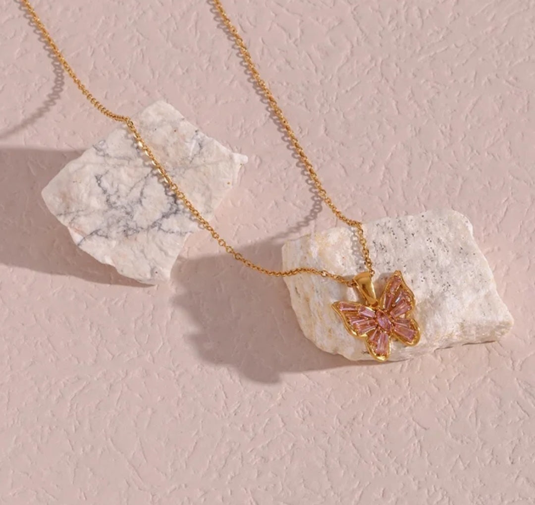 KATRINA Butterfly Necklace - Zoha Los Angeles
