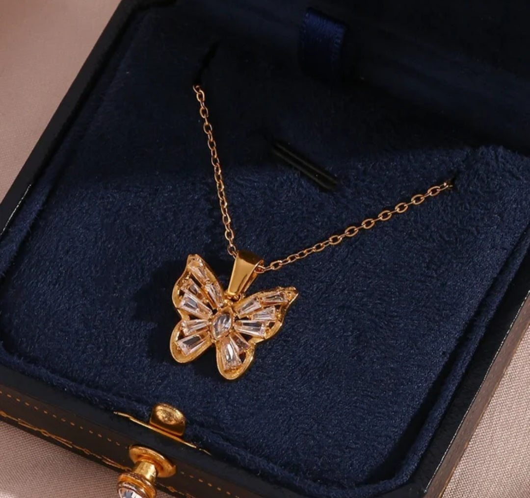 KATRINA Butterfly Necklace - Zoha Los Angeles