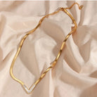 YAMNA V-Shape Chain Necklace - Zoha Los Angeles