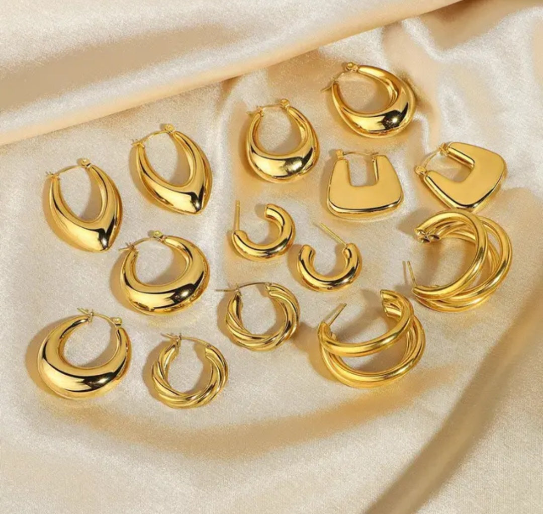 DYLIA Hoop Earrings - Zoha Los Angeles