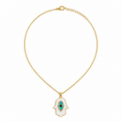 Sienna Hamsa Hand Pendant Necklace