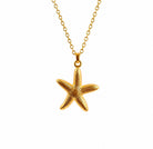 Star Shell Necklace - Gold Star Pendant - Zoha Los Angeles