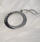 Islamic engraved bar necklace Verily With Every Hardship Comes Ease