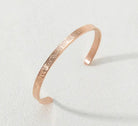 Verily With Hardship Comes Ease Cuff – Islamic Calligraphy Bracelet in rose Gold | Zoha Los Angeles
