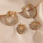 ZAHRA Zirconia Hoop Earrings - Zoha Los Angeles