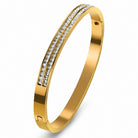 Crystal Bangle – 18k Gold Plated