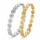Daisy Bloom Crystal Bracelet – 18k Gold Plated 