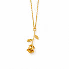 Alisha Rose Necklace - Gold Rose Pendant - Zoha Los Angeles