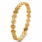 Daisy Bloom Crystal Bracelet – 18k Gold Plated 